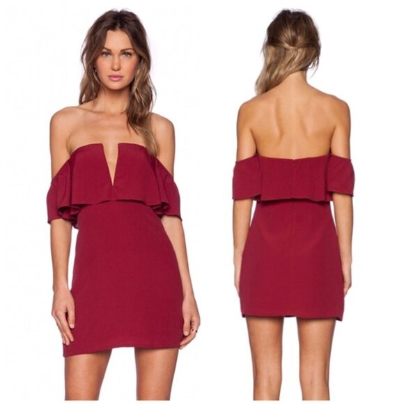 NWT Lovers + Friends Primrose Off Shoulder Dress M - Picture 1 of 4